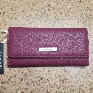 Tahari Queen Bee Snap Tri Fold Purse